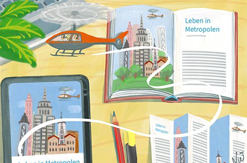 Text und Bild zu einer Einheit verschmelzen